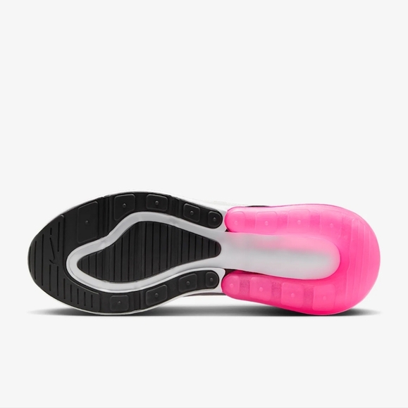 Women's Nike Air Max 270 Pink White Sneakers made with Swarovski Crystals - Picture 3 of 9